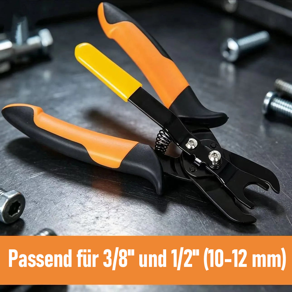 Robuste Zange zum Lösen von Push-to-Connect-Luftschlauchanschlüssen