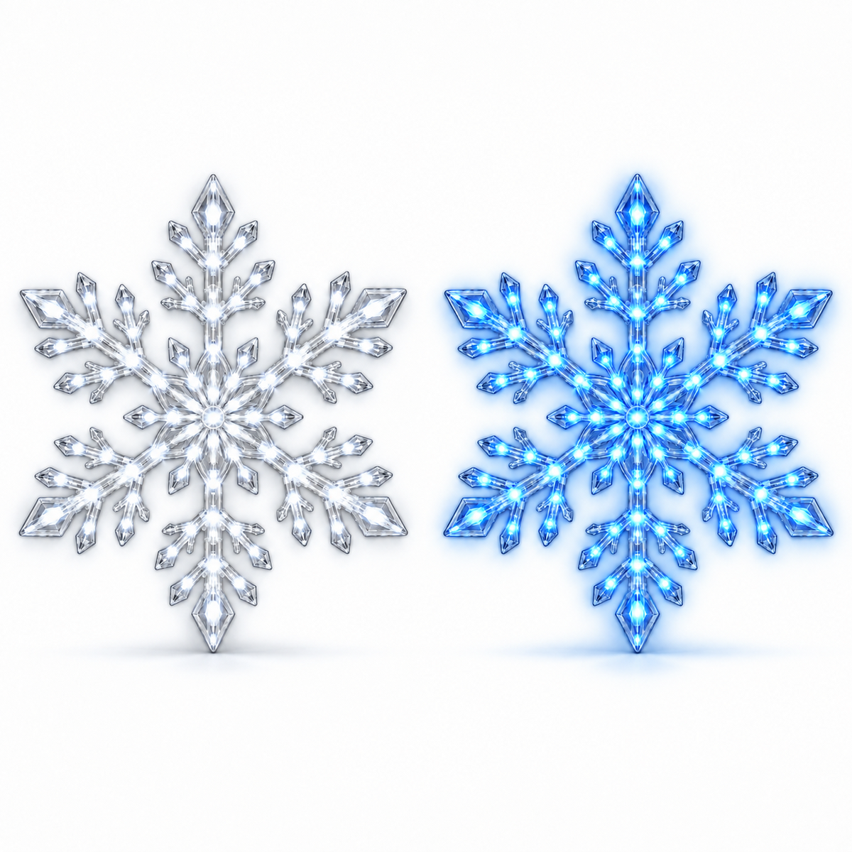❄️TYIIMAX LED-Schneeflocken-Wandleuchten-Set (12 Stück)