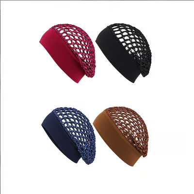 TYIIMAX™ 3-teiliges Nachthauben-Set aus Stretch-Satin – Haarhaube mit breiter Krempe für die nächtliche Haarpflege
