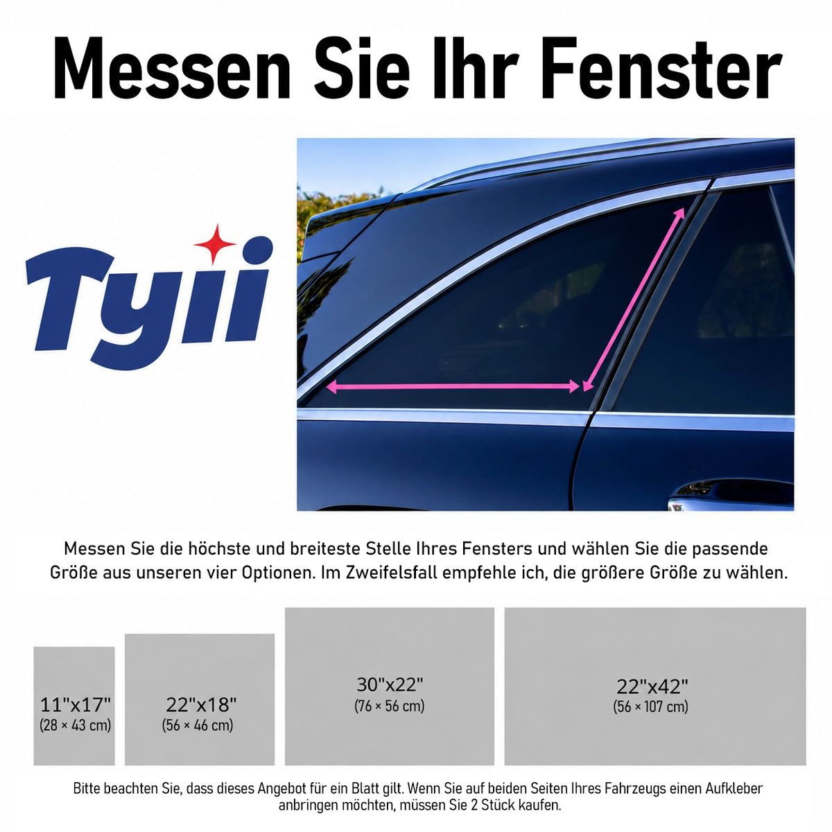 TYII™ Kolibri & Sonnenblumen Auto-Fensteraufkleber – Wasserfester Vinyl-Aufkleber für Autofenster, Zuschneidbar & Passgenau