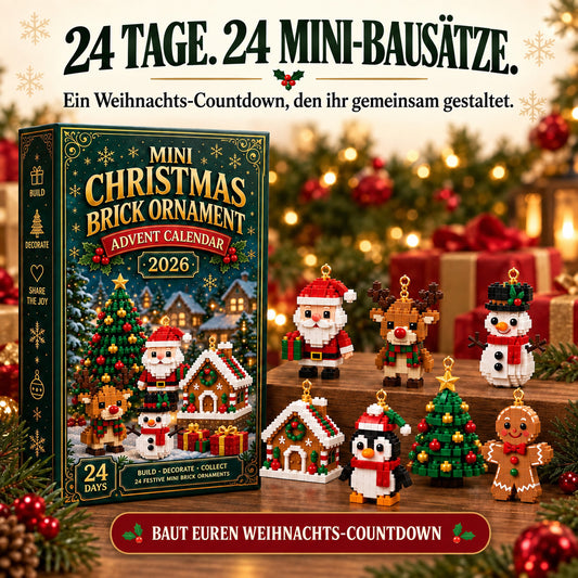 🎄 24-Tage DIY-Adventskalender – 24 Mini-Weihnachtsornamente zum Bauen & Aufhängen