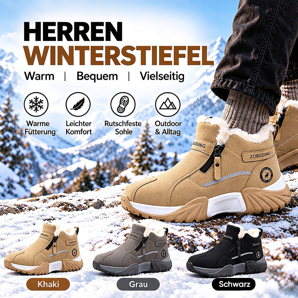 TYII™ Gefütterte Winterstiefeletten – Warm, Rutschfest & Bequem für Damen und Herren ❄️