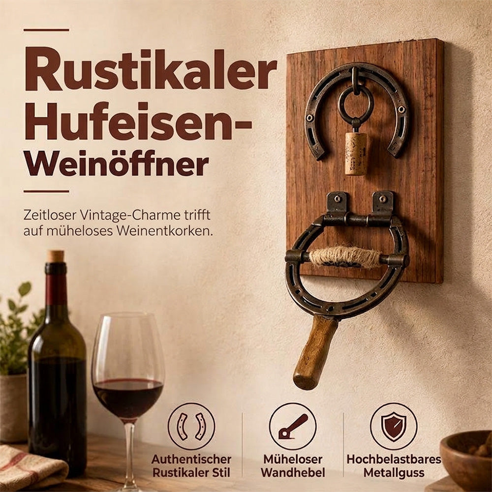🍷Wandflaschenöffner ⚙️ – Vintage, dekorativ & kraftsparend 🥂