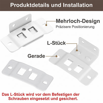 10er-Set Schnellmontage-Möbelverbinder mit Schrauben