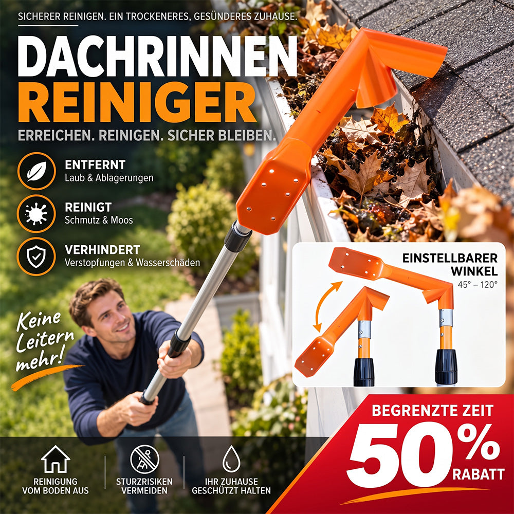 Werkzeuge zur Dachrinnenreinigung ohne Klettern