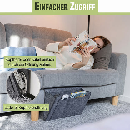 🥳TOP-ANGEBOT🥳💞Über 10.000 Stück verkauft! Nachttisch-Organizer mit vielen Fächern, aus weichem Filz & kinderleichter Montage. Alles griffbereit – hol dir deinen! ✅