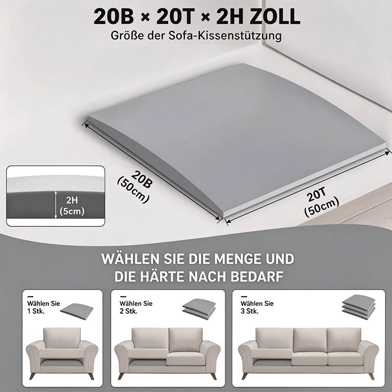 Sofa-Sitzverstärker gegen durchhängende Sitzflächen