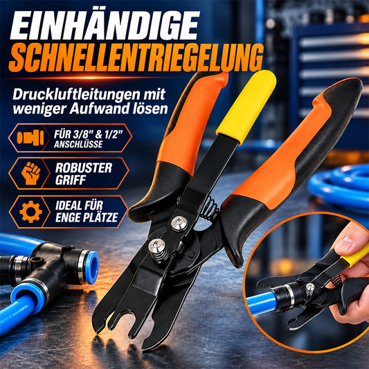 Robuste Zange zum Lösen von Push-to-Connect-Luftschlauchanschlüssen