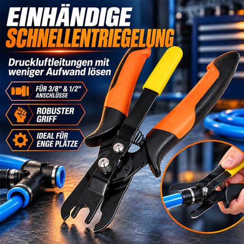 Robuste Zange zum Lösen von Push-to-Connect-Luftschlauchanschlüssen