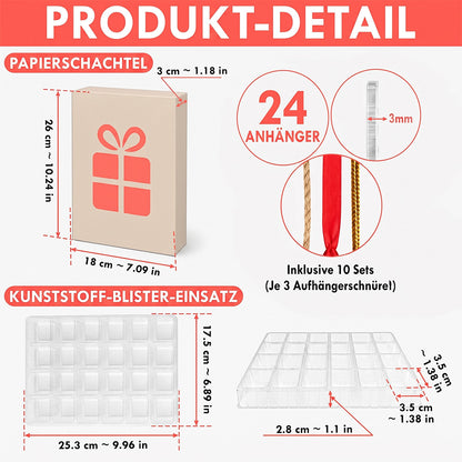 24-tägiger festlicher Countdown, Blind Box mit Pudel-Figuren – Geschenk für Hundeliebhaber