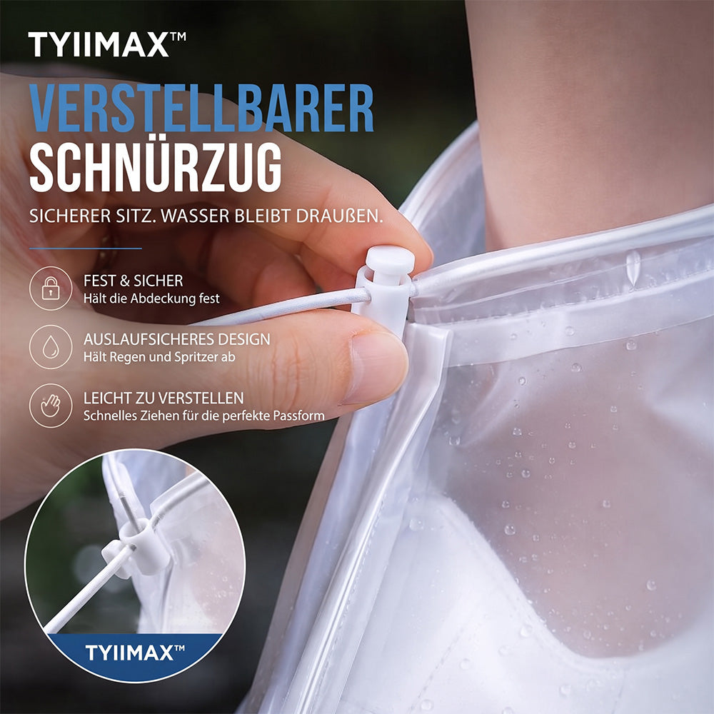 TRIMAX™ Wasserdichte Schuhüberzieher mit Reißverschluss und verstellbarem Kordelzug