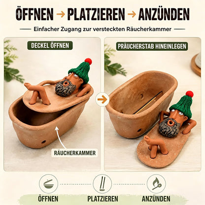 🛁 Handgefertigter Aroma-Diffuser in Badewannenform – Dekorativ & gemütlich