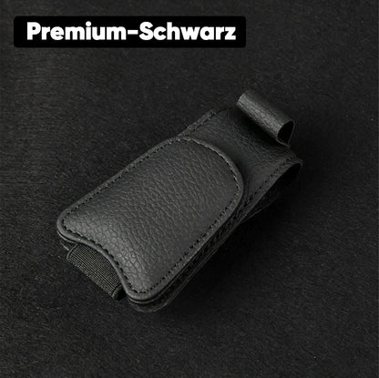 TYII™ Magnetischer Sonnenblenden-Brillenhalter für das Auto – Brillenclip aus Leder & Multifunktions-Organizer