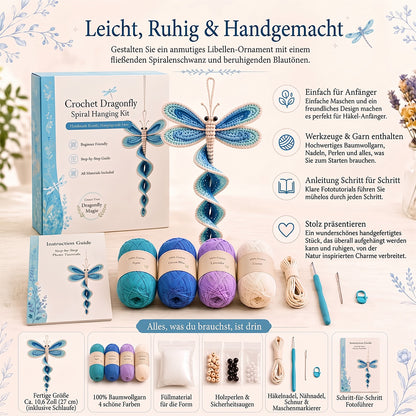 🧶🌿 Häkelnadel-Set für spiralförmige Ornamente – Ein anfängerfreundliches DIY-Set zur Gartentierdekoration