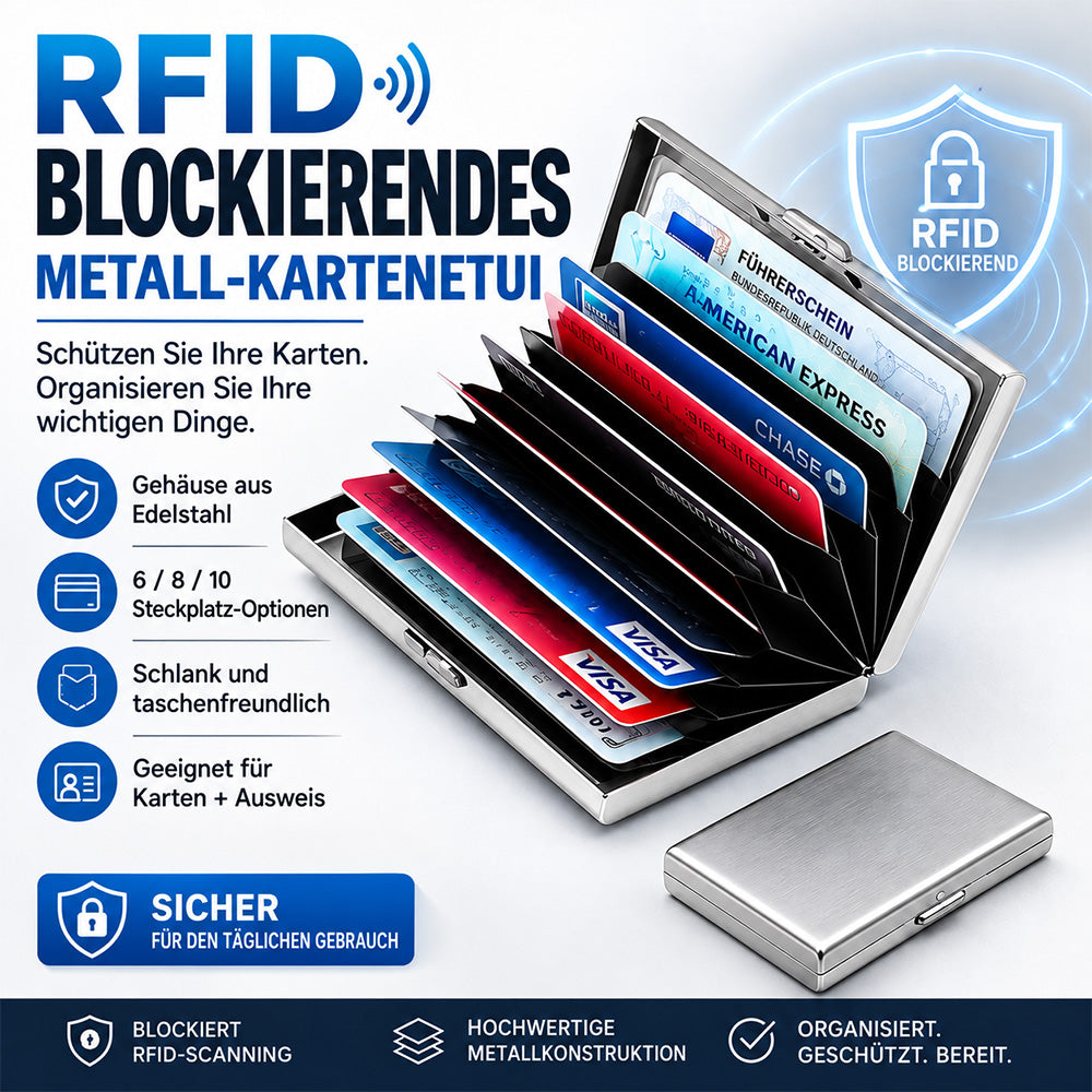 Tyiimax™ RFID-blockierender Kartenhalter aus Metall