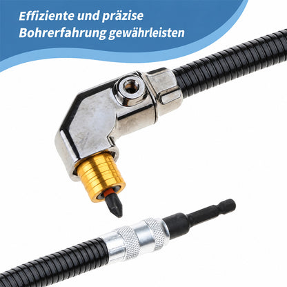 🔧 Flexibler 90-Grad-Winkelvorsatz mit langer biegsamer Welle