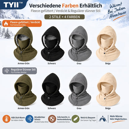 TYII™ 3-in-1 Winter-Sturmhaube aus Fleece – Warm, Winddicht & Vielseitig