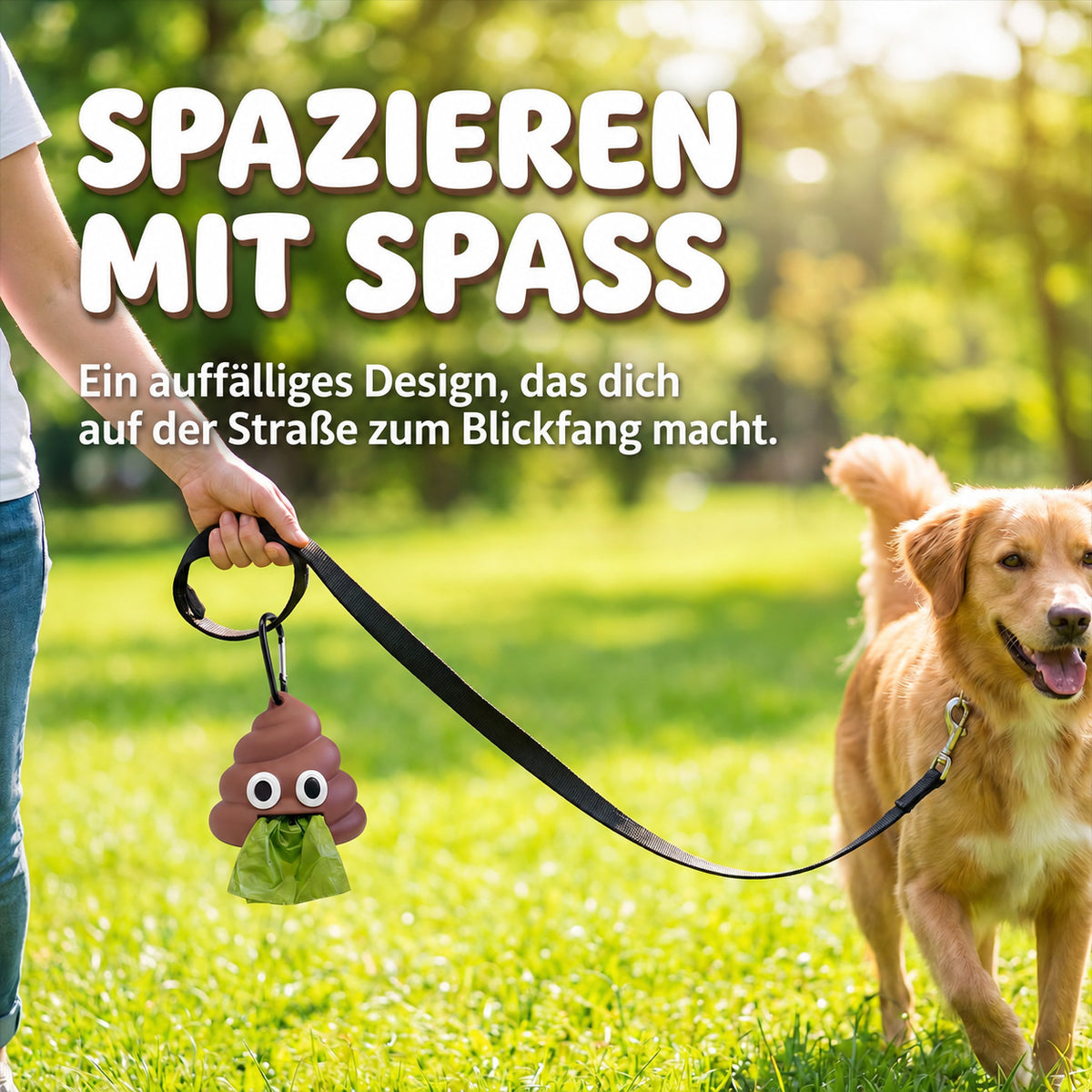 🐶🐾 Hundekotbeutelspender für die Hundeleine – Stabiler & praktischer Beutelhalter