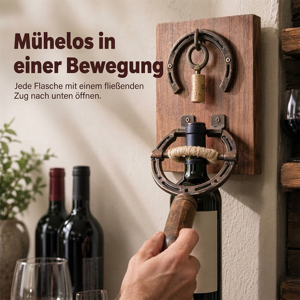 🍷Wandflaschenöffner ⚙️ – Vintage, dekorativ & kraftsparend 🥂