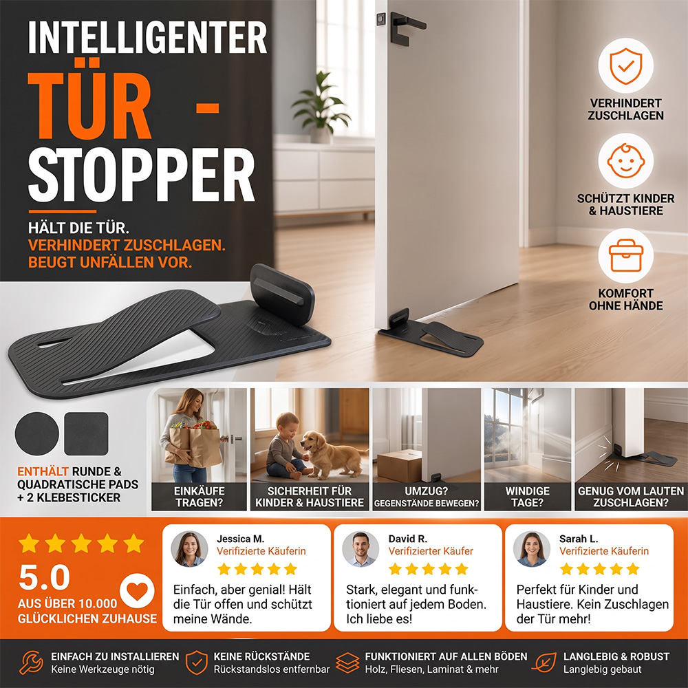 2er-Set Türstopper – Bohren war gestern! 🏠