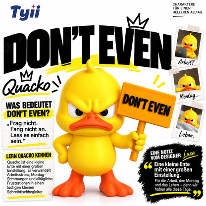 TYII Lustige Figur einer wütenden Ente