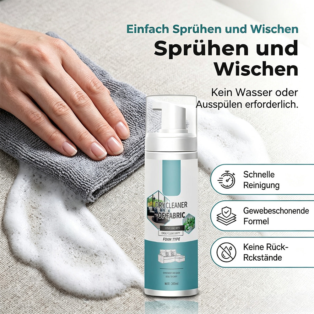 🧼 Entfernt Flecken im Handumdrehen! Schnelltrocknender Schaumreiniger für Textilien, der nicht abgespült werden muss – ein praktischer Fleckenentferner für Sofas, Teppiche und Stoffkissen.
