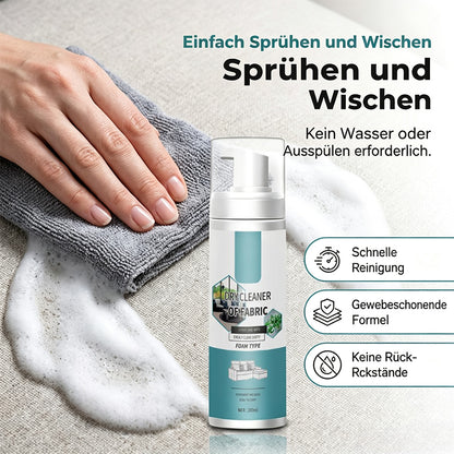 🧼 Entfernt Flecken im Handumdrehen! Schnelltrocknender Schaumreiniger für Textilien, der nicht abgespült werden muss – ein praktischer Fleckenentferner für Sofas, Teppiche und Stoffkissen.