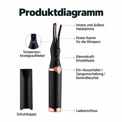 Elektrischer Wimpernformer – Langanhaltender Wimpernschwung