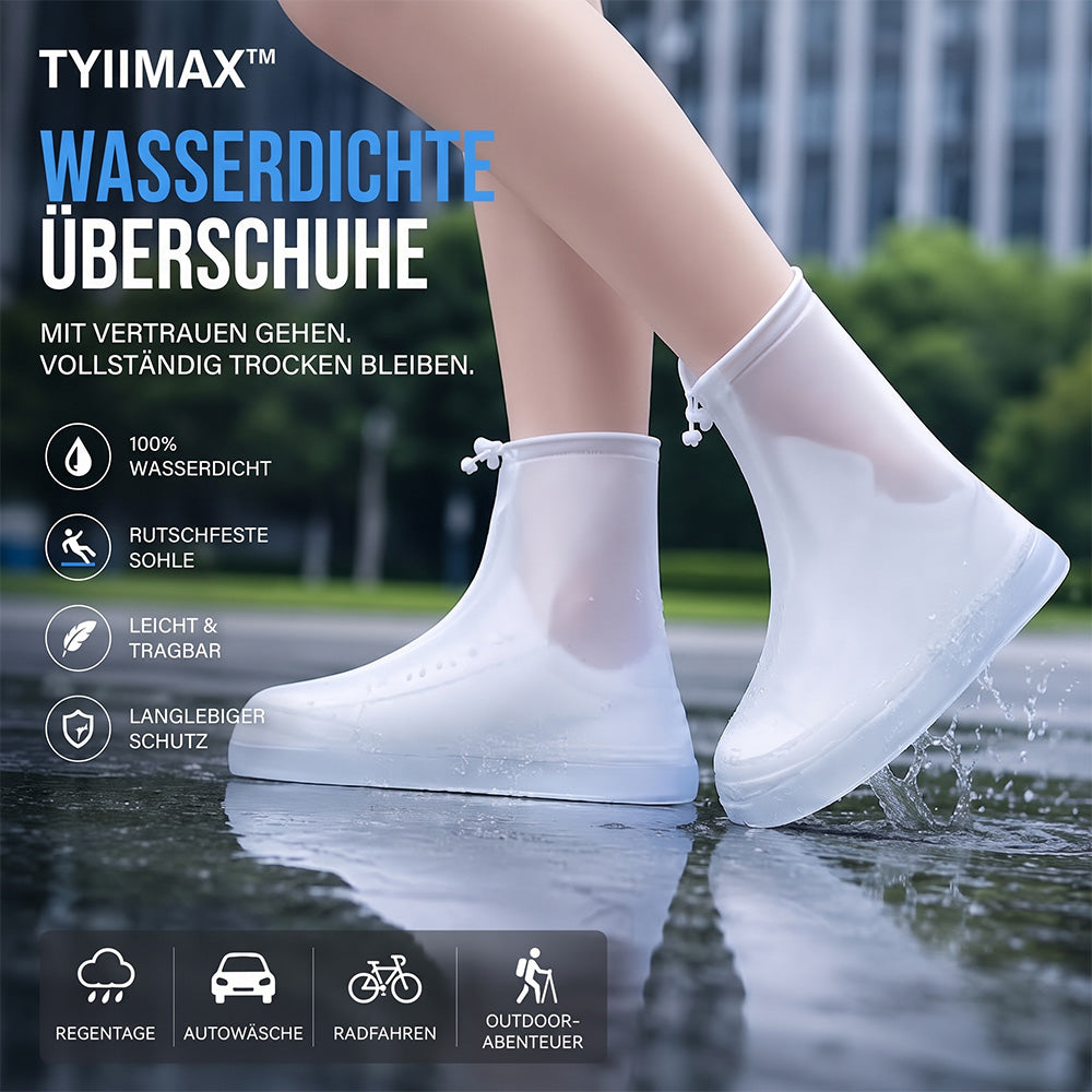TRIMAX™ Wasserdichte Schuhüberzieher mit Reißverschluss und verstellbarem Kordelzug