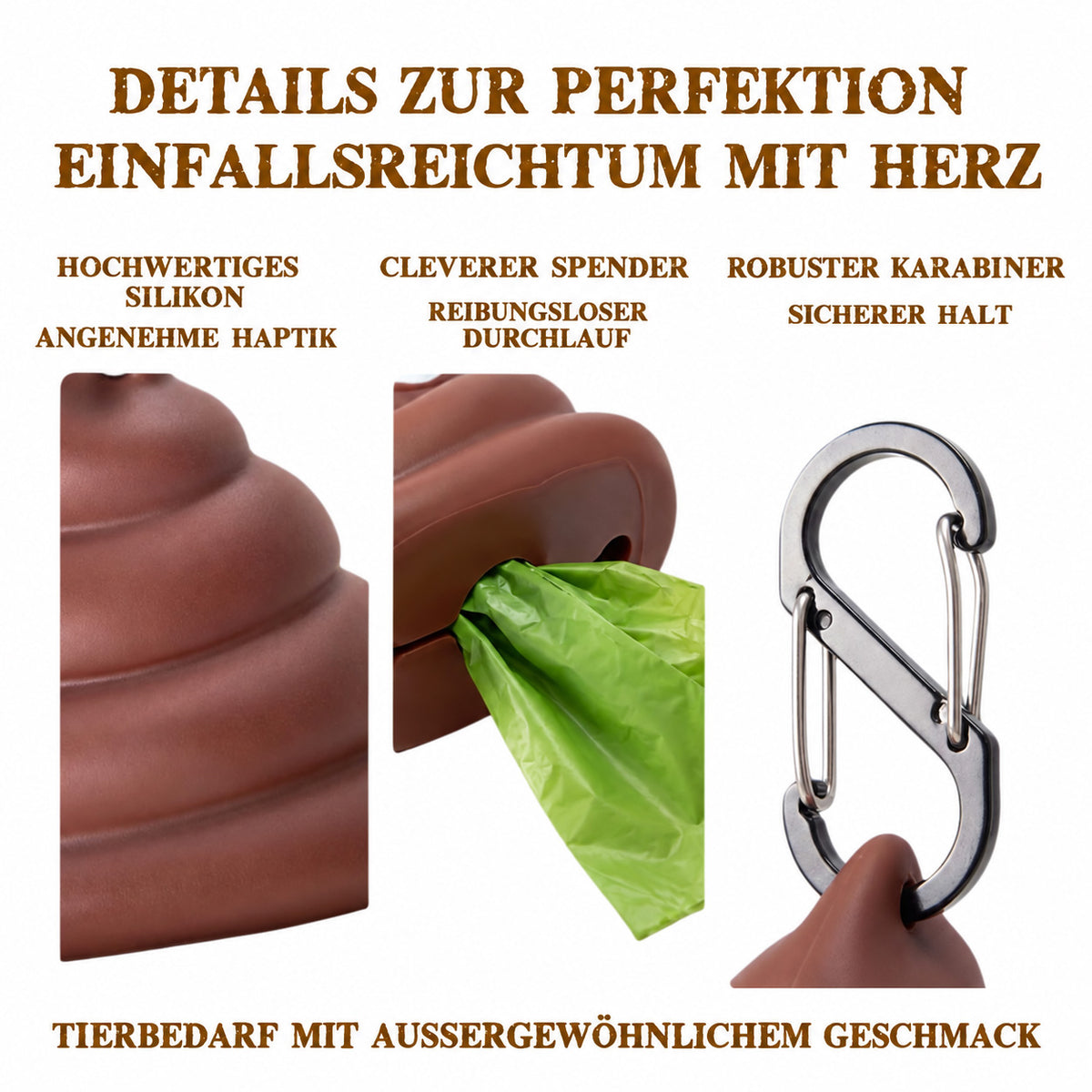 🐶🐾 Hundekotbeutelspender für die Hundeleine – Stabiler & praktischer Beutelhalter