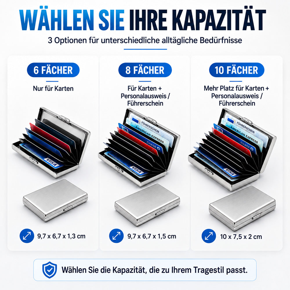 Tyiimax™ RFID-blockierender Kartenhalter aus Metall