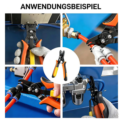 Robuste Zange zum Lösen von Push-to-Connect-Luftschlauchanschlüssen