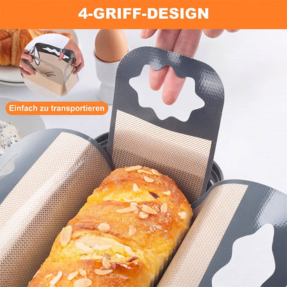 Tyiimax™ Silikon-Backmatte für Brot mit 4 Griffen