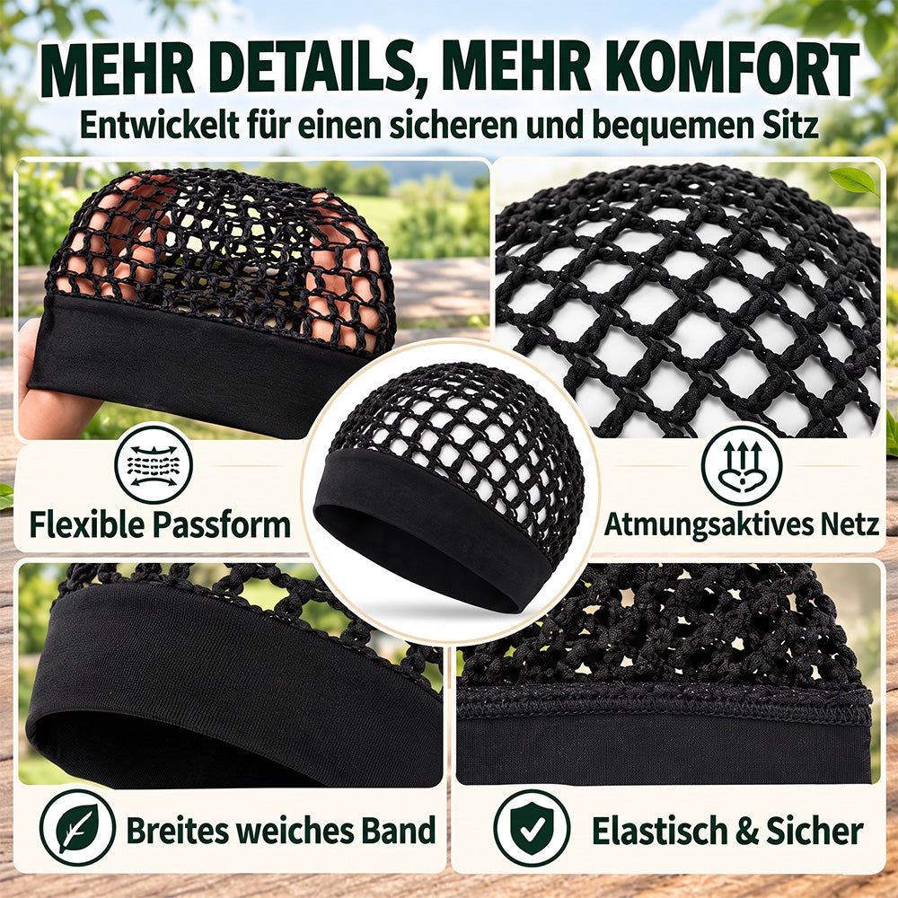 TYIIMAX™ 3-teiliges Nachthauben-Set aus Stretch-Satin – Haarhaube mit breiter Krempe für die nächtliche Haarpflege