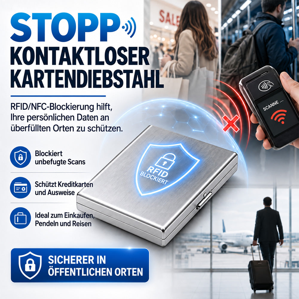 Tyiimax™ RFID-blockierender Kartenhalter aus Metall