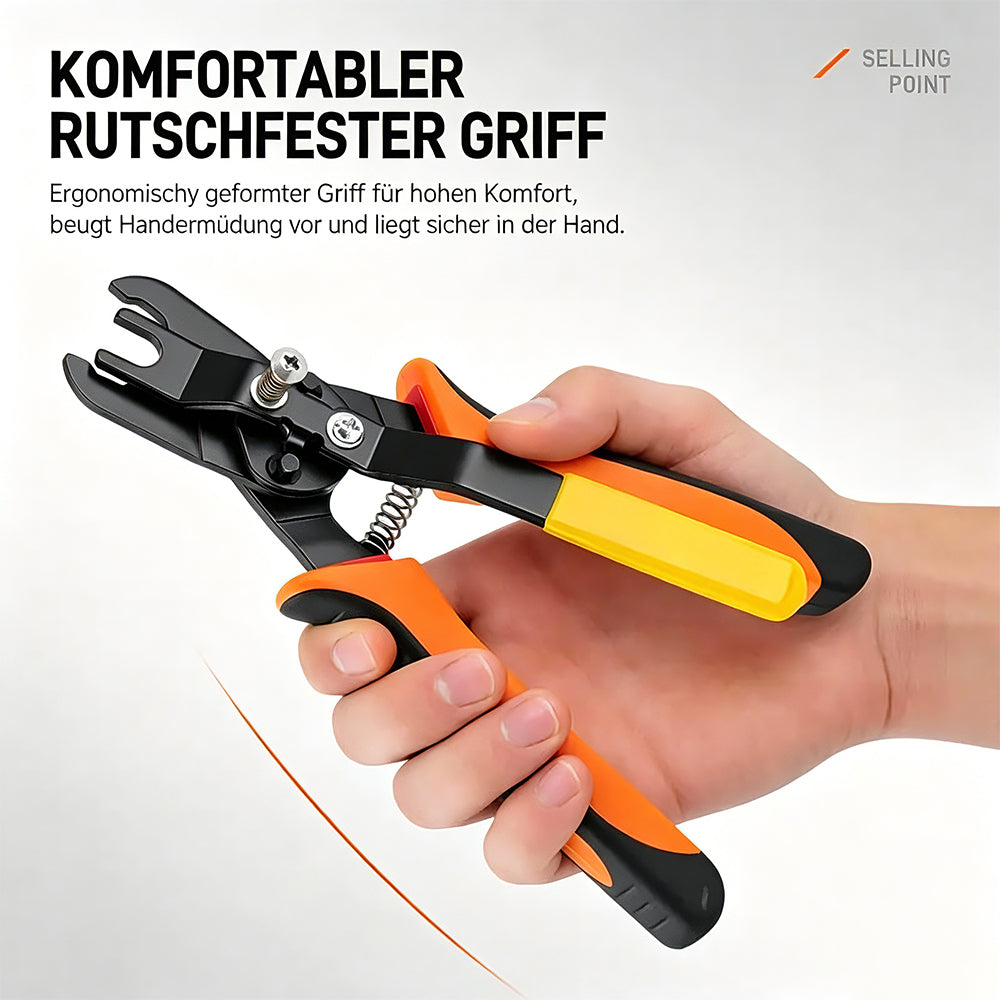 Robuste Zange zum Lösen von Push-to-Connect-Luftschlauchanschlüssen