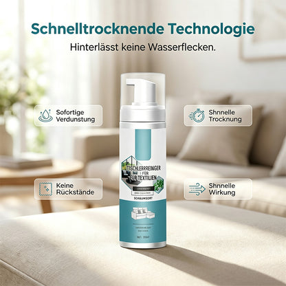🧼 Entfernt Flecken im Handumdrehen! Schnelltrocknender Schaumreiniger für Textilien, der nicht abgespült werden muss – ein praktischer Fleckenentferner für Sofas, Teppiche und Stoffkissen.