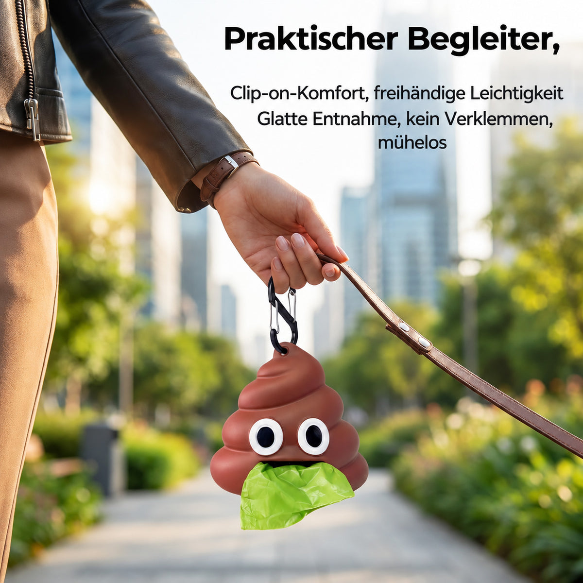 🐶🐾 Hundekotbeutelspender für die Hundeleine – Stabiler & praktischer Beutelhalter