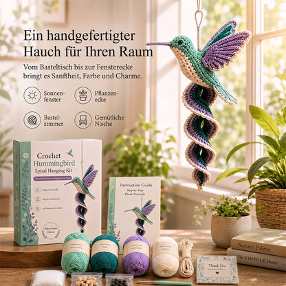 🧶🌿 Häkelnadel-Set für spiralförmige Ornamente – Ein anfängerfreundliches DIY-Set zur Gartentierdekoration