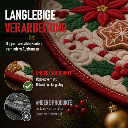 🎄 Weihnachtsteppich mit optischer 3D-Täuschung