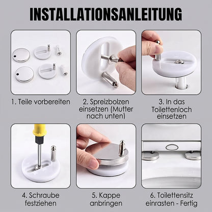 Universelle Befestigungsschrauben für Toilettensitze