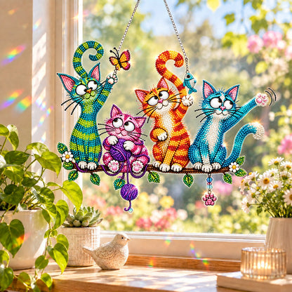 TYIIMAX™ Sunny Birds Diamant-Sonnenfänger DIY-Set – Bunter Fenster-Hänger zum Selbermachen 🐦✨