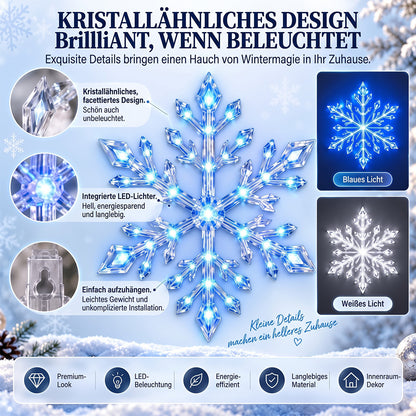 ❄️TYIIMAX LED-Schneeflocken-Wandleuchten-Set (12 Stück)