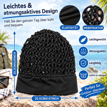 TYIIMAX™ 3-teiliges Nachthauben-Set aus Stretch-Satin – Haarhaube mit breiter Krempe für die nächtliche Haarpflege