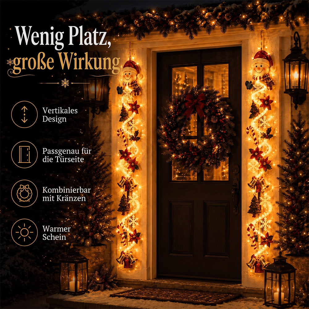 🎄 Leuchtender Weihnachts-Türhänger ✨ Festliche Wohndekoration