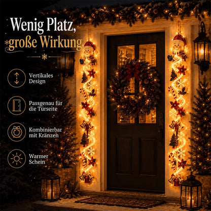 🎄 Leuchtender Weihnachts-Türhänger ✨ Festliche Wohndekoration