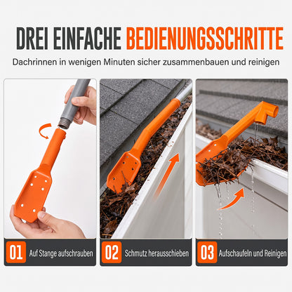 Werkzeuge zur Dachrinnenreinigung ohne Klettern