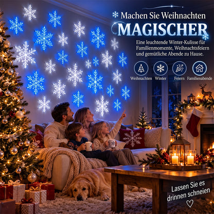 ❄️TYIIMAX LED-Schneeflocken-Wandleuchten-Set (12 Stück)