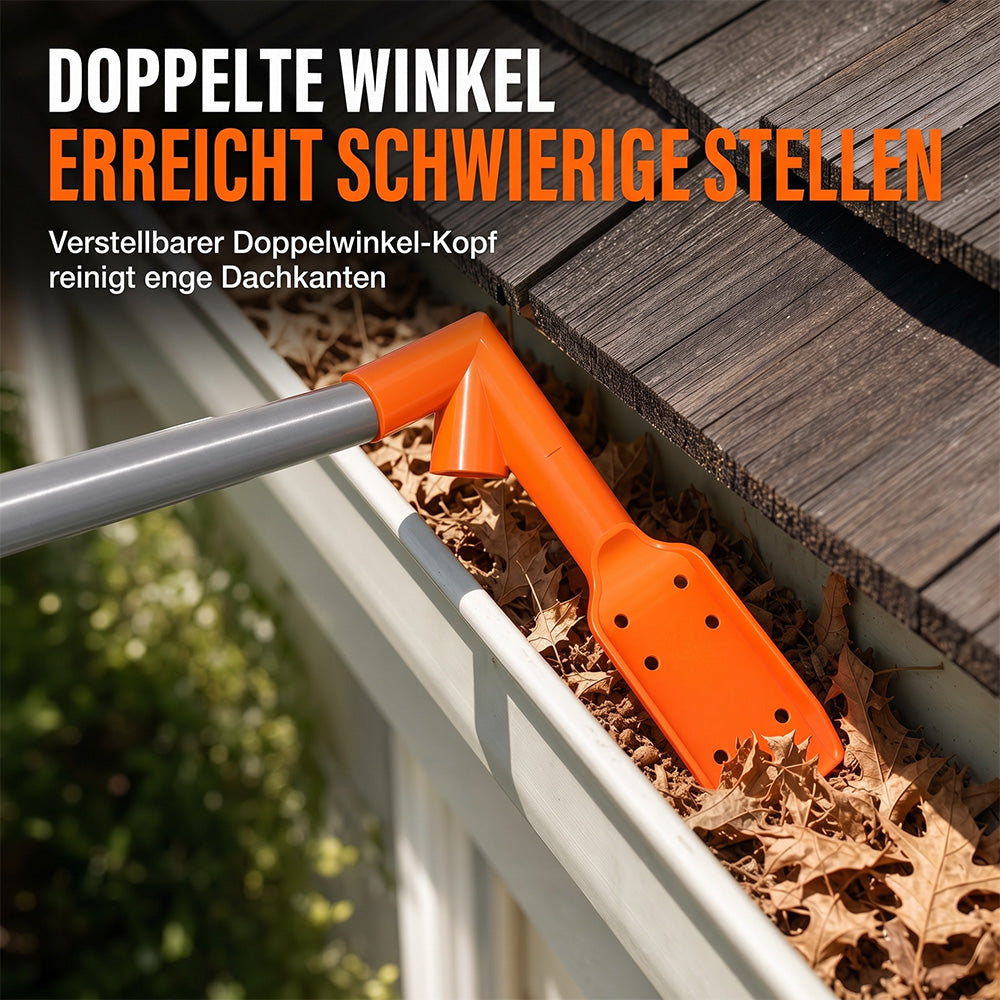Werkzeuge zur Dachrinnenreinigung ohne Klettern