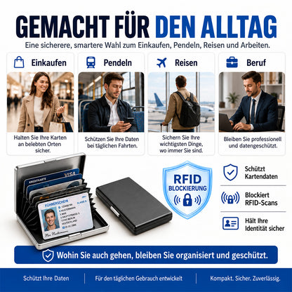 Tyiimax™ RFID-blockierender Kartenhalter aus Metall